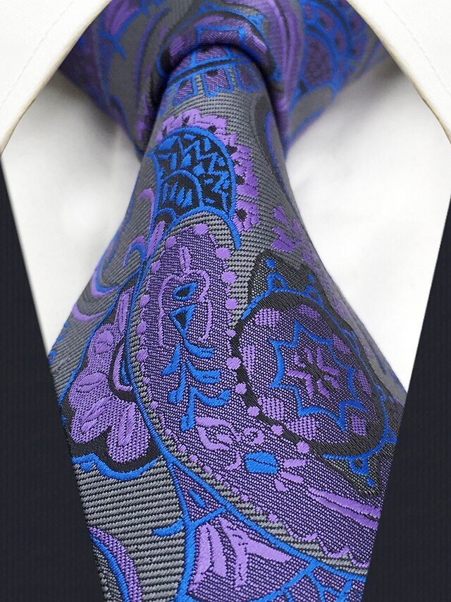  Men's Party / Work / Vintage Necktie - Floral / Geometric / Jacquard