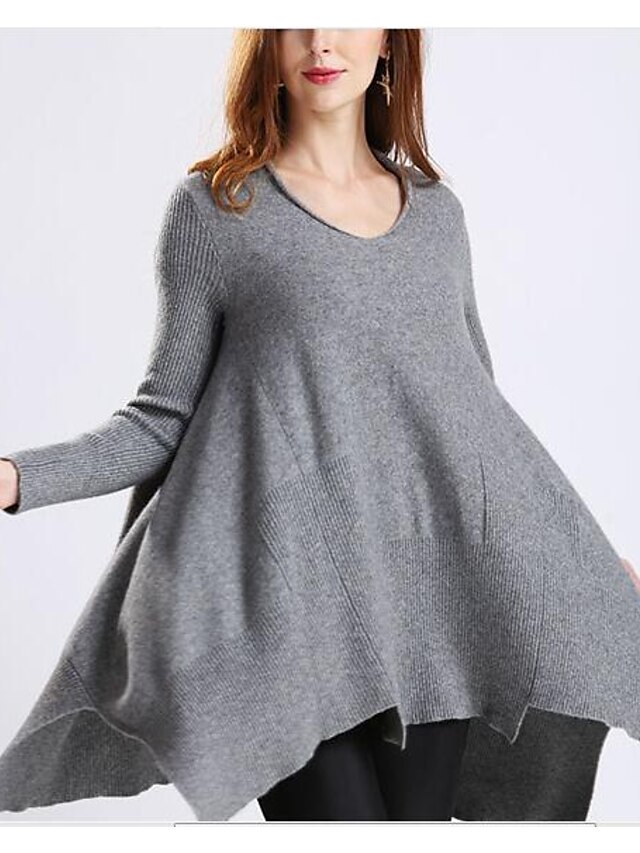  Women's Daily Going out Vintage Casual Cute Long Pullover