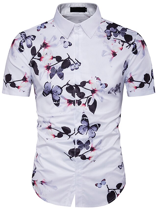  Men's Chinoiserie Cotton Shirt - Check Classic Collar