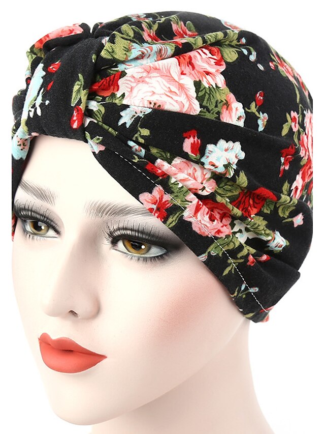  Női Egyszínű Vegyes szín Pamut,Kalap Virág-Széles karimájú kalap Tavasz & Ősz Nyár Arcpír rózsaszín Rubin Medence