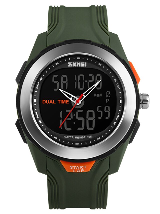  Pánské Digitální hodinky Módní hodinky Náramkové hodinky Sportovní hodinky Digitální PU Kapela Černá Zelená