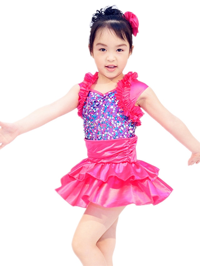  Kids' Dancewear Dresses&Skirts Performance Satin