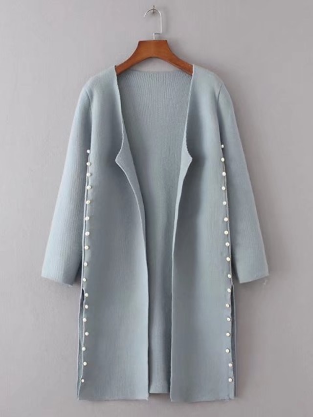  Women's Going out Daily Casual Street chic Long Cardigan