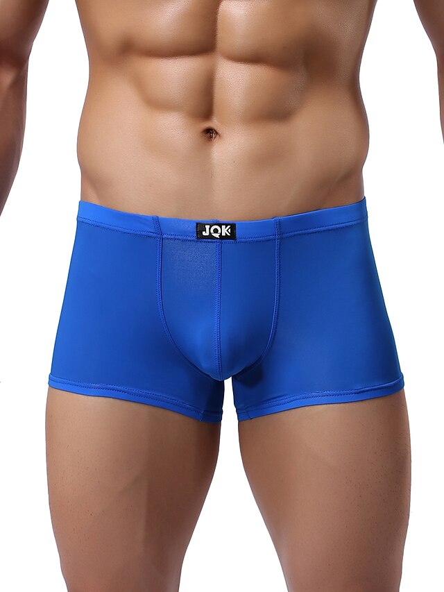  Per uomo Super sexy Boxer aderenti Tinta unita 1 pezzo