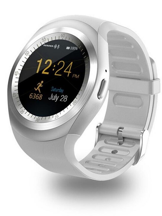  Homens Relógio Esportivo Relógio de Pulso Chinês Digital Tela de toque LCD PU Banda Casual Preta Branco Azul Rosa