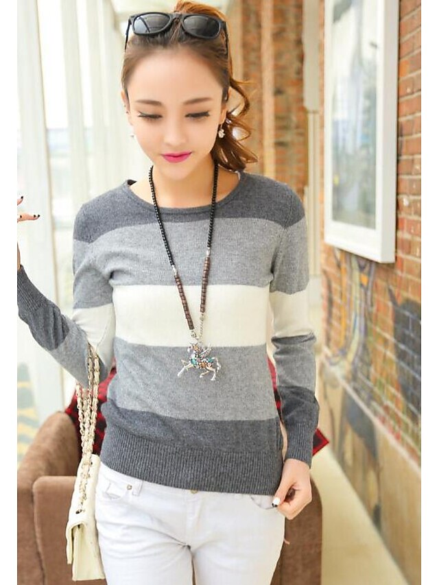  Women's Daily Casual Regular Pullover