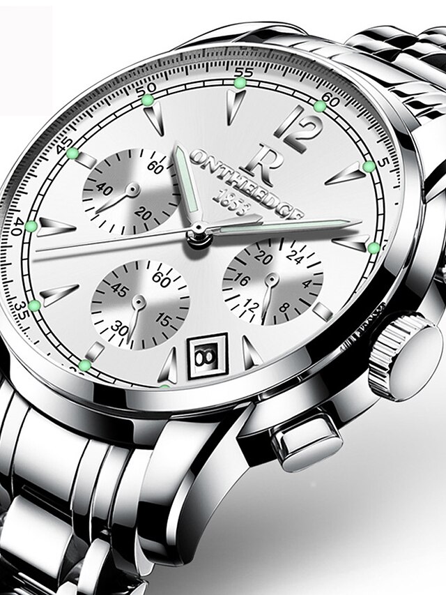  Couple's Luxury Watches Wrist Watch Quartz Ladies Water Resistant / Waterproof Calendar / date / day Creative Analog Black Blue Gold / Stainless Steel / Stainless Steel