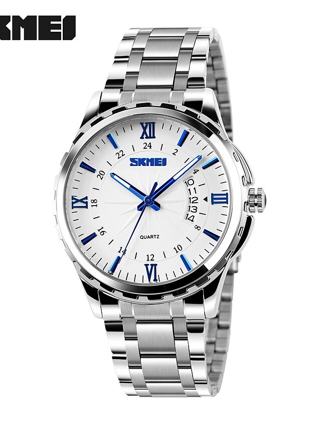  Men's Sport Watch Smartwatch Wrist Watch Quartz Ladies Water Resistant / Waterproof Calendar / date / day Creative Analog Black Blue Gold / Metal / Two Years