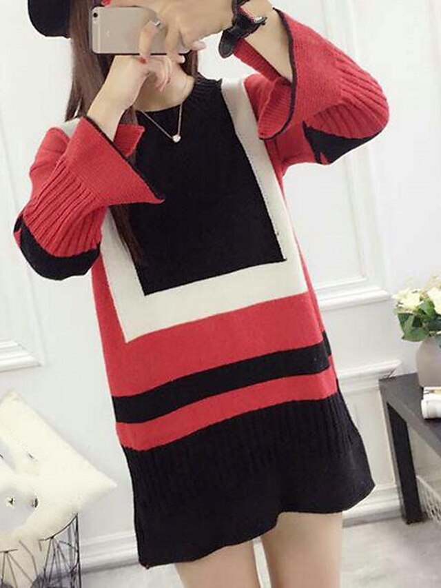  Women's Daily Casual Long Pullover