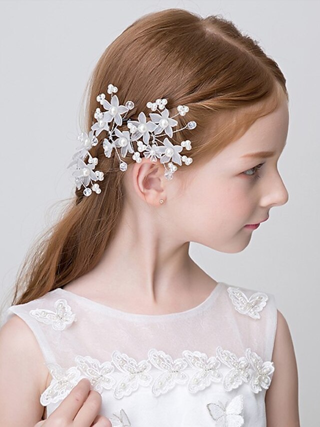  Girls Hair Accessories,All Seasons Alloy White Red