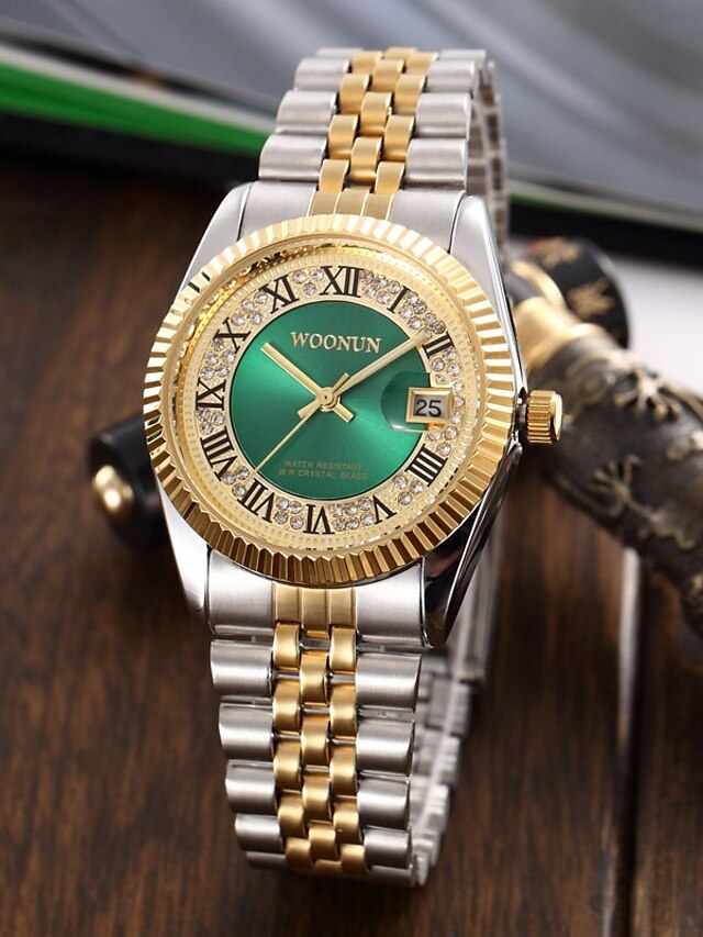  Women's Men's Luxury Watches Bracelet Watch Analog Quartz Charm Water Resistant / Waterproof Calendar / date / day Creative / Stainless Steel / Stainless Steel / Japanese / Two Years