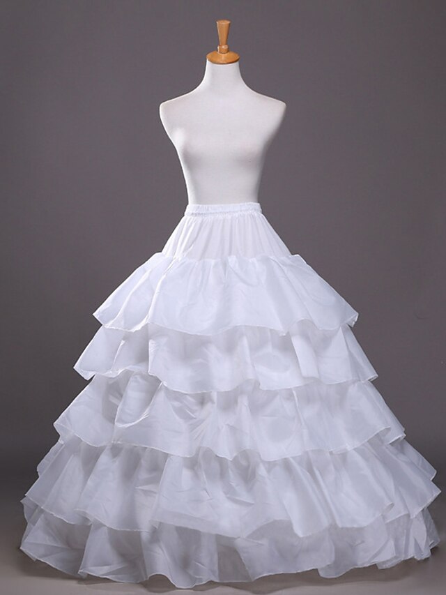  Wedding / Party / Evening / Party & Evening Slips Taffeta / Tulle Floor-length A-Line Slip / Ball Gown Slip / Classic & Timeless with