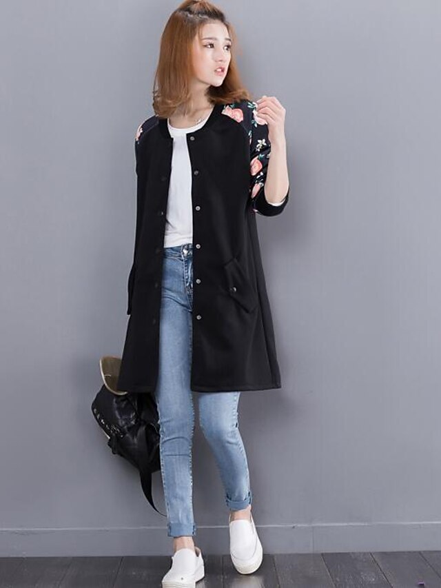  Women's Sports Casual Spring Fall Trench Coat