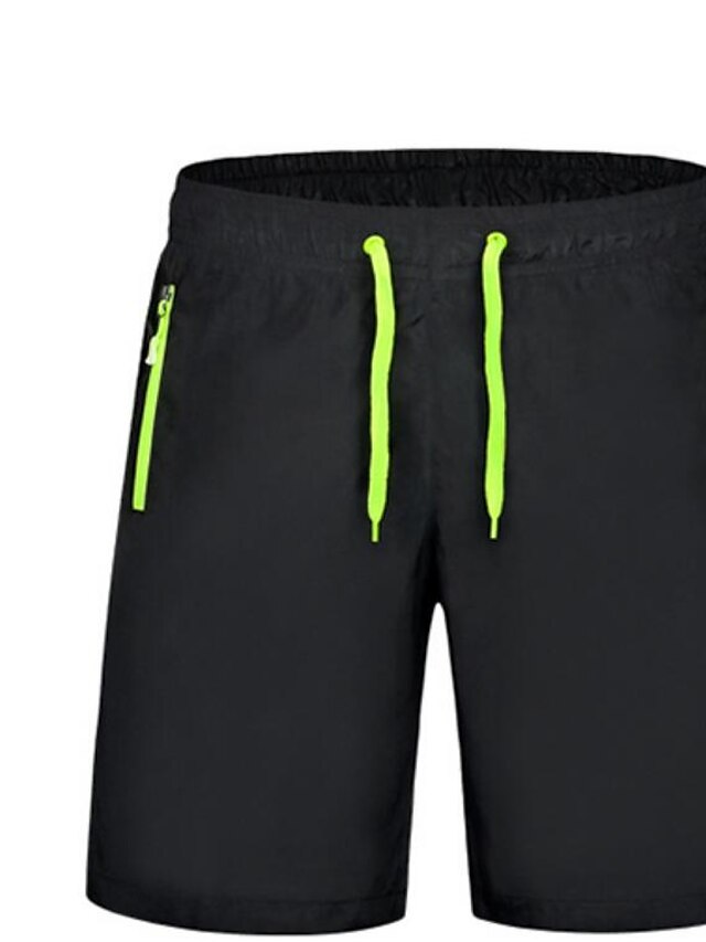  Herre Aktiv Daglig Sport I-byen-tøj Weekend Løstsiddende Joggingbukser Shorts Bukser Ensfarvet Snørelukning Hvid Orange Grøn