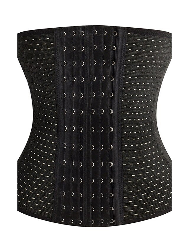  Pentru femei Curba Plus Size Mată Ziua îndragostiților Corset overbust Negru Bej Marime mare M L 3XL / Cârlig & Ochi