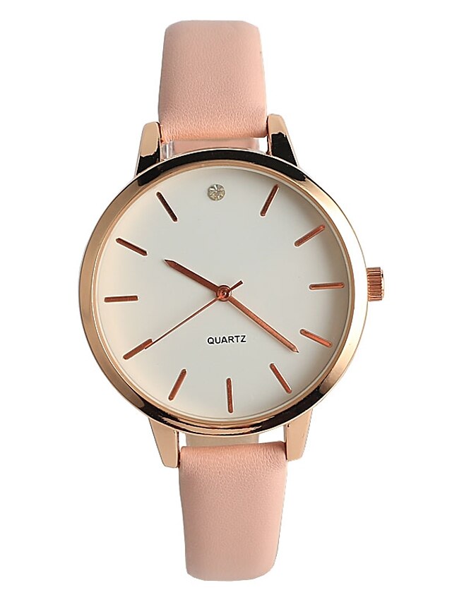  Mujer Reloj de Pulsera Japonés Cuarzo Cuero Sintético Acolchado Rosa / Analógico damas Casual Elegante Minimalista Moda - Rosa Un año Vida de la Batería / Tianqiu 377