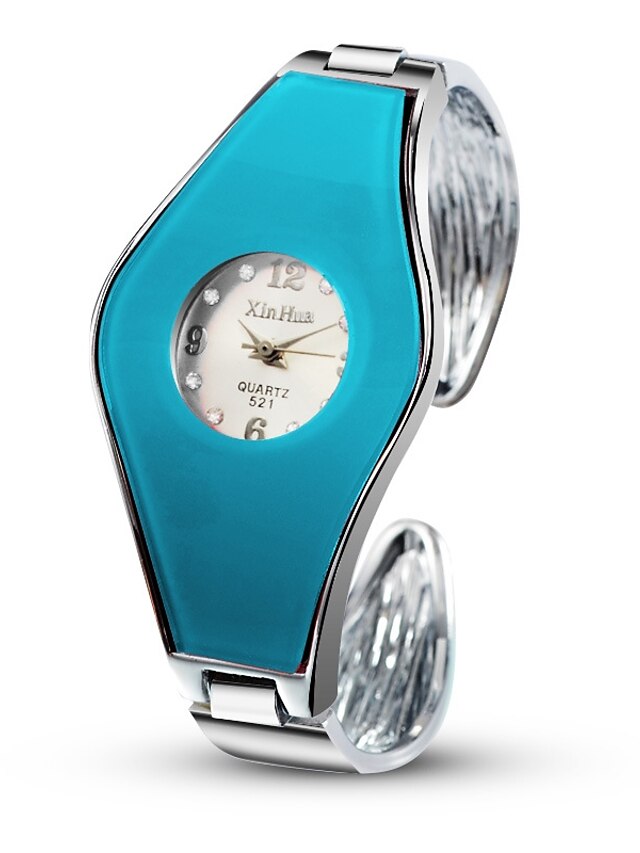  Women's Wrist Watch Quartz Casual Watch Alloy Band Analog-Digital Bangle Fashion Unique Creative Watch Silver - Blue Pink Light Blue