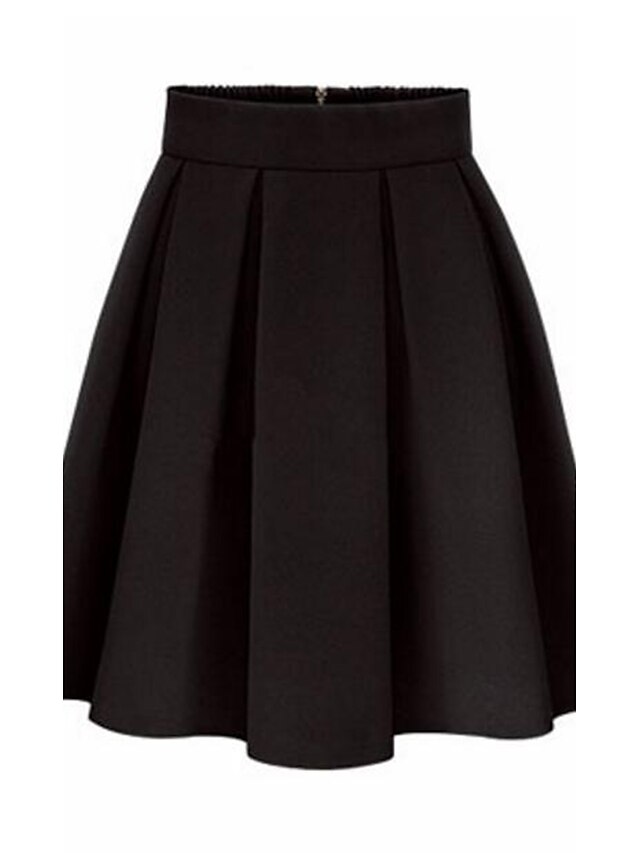  Women's Holiday A Line Skirts - Solid Colored
