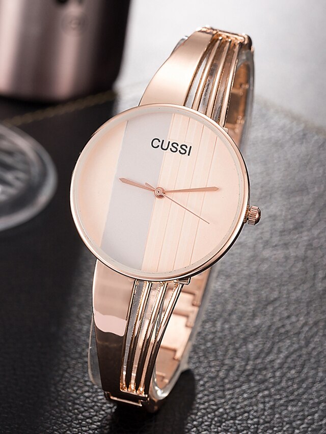  Women's Wrist Watch Gold Watch Quartz Silver / Rose Gold Creative Casual Watch Cool Analog Ladies Charm Luxury Casual Fashion - Rose Gold Silver One Year Battery Life / SSUO 377