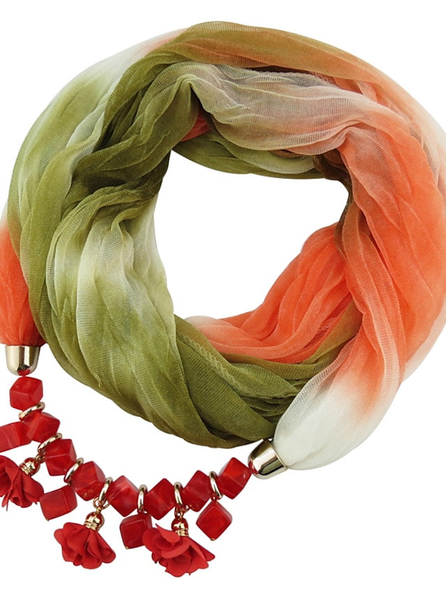  Dames Klassiek & Tijdloos Infinity Sjaal - Kleurenblok Moderne Style
