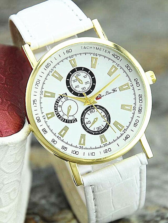  Damen Uhr Modeuhr Armbanduhr Quartz Leder Schwarz / Weiß / Braun Analog Freizeit Weiß Schwarz Braun / Ein Jahr / Ein Jahr / Tianqiu 377