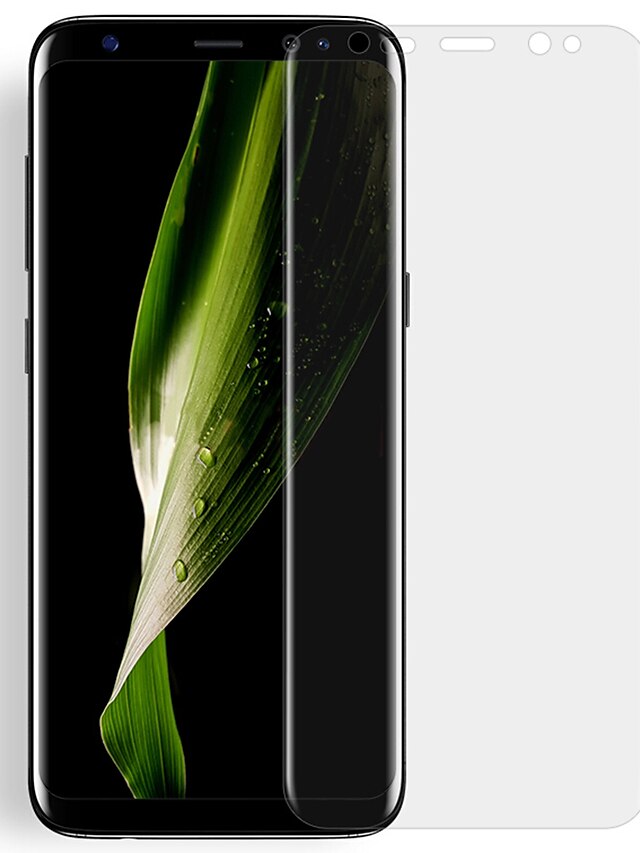  asling skjermbeskytter samsung galaxy for s8 pluss kjæledyr 1 stk front skjermbeskytter 3d buet kant skrapebestandig ultra tynn eksplosjonsbeskyttet