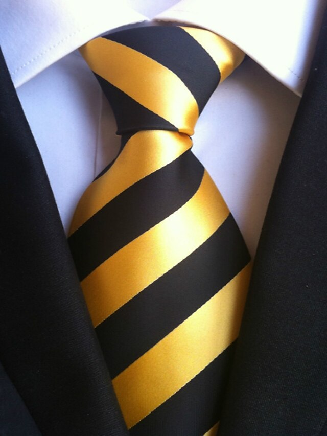  corbata básica de trabajo para hombre a rayas