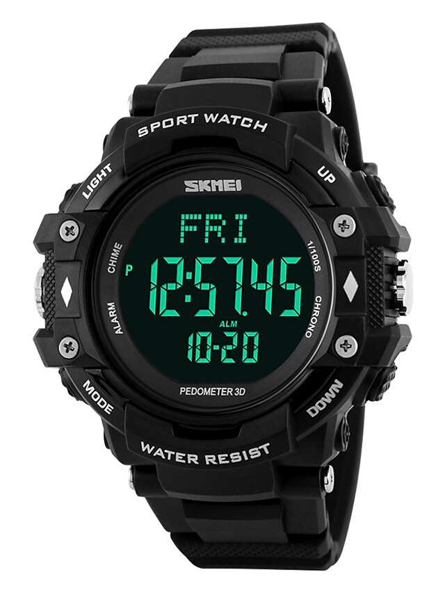  Men's Women's Sport Watch Military Watch Smartwatch Digital Charm Water Resistant / Waterproof Heart Rate Monitor Alarm Digital Black Blue Orange / Silicone
