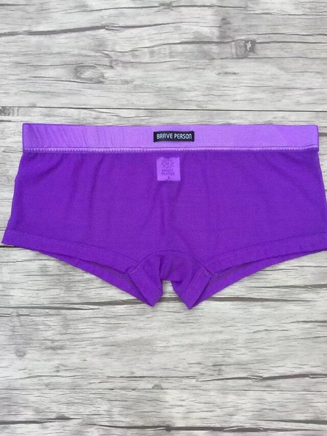  Men's Polyester / Spandex Solid Colored Purple