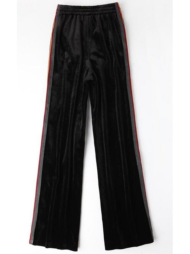  Women's Pants Sweatpants Pants - Solid Colored Black / Going out