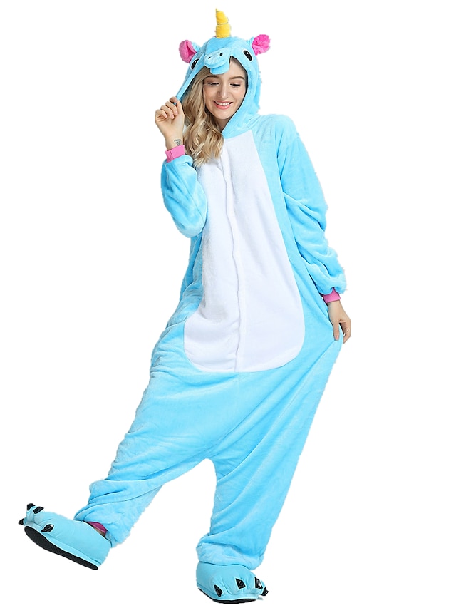  Kinder Erwachsene Kigurumi-Pyjamas Nachtwäsche Tarnfarben Einhorn Fliegendes Pferd Pony Tier Pyjamas-Einteiler Lustiges Kostüm Samtnerzchen Cosplay Für Jungen Mädchen Herren und Damen Weihnachten