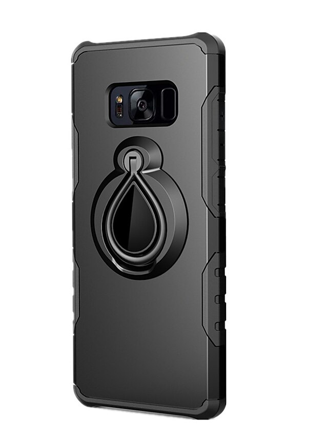  fodral Till Samsung Galaxy S8 Plus / S8 / S7 edge Stötsäker / Ringhållare Skal Enfärgad Hårt PC