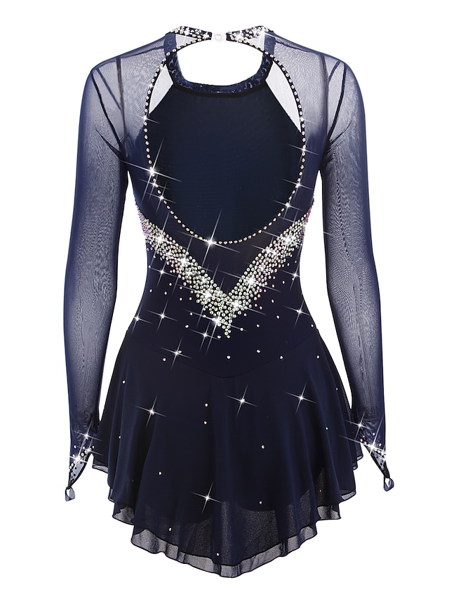 Figure Skating Dress Women's Girls' Ice Skating Dress Black White ...