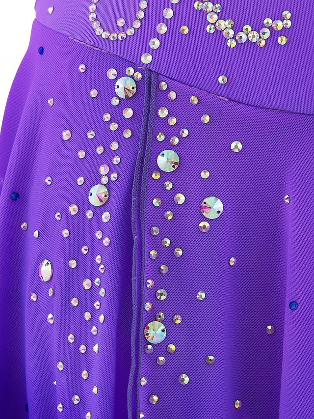 Figure Skating Dress Women's Girls' Ice Skating Dress Outfits Dark Red