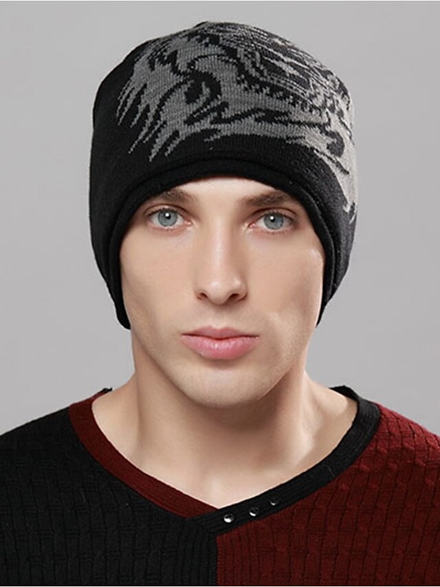  Men's Work Floppy Hat - Painting Knitted