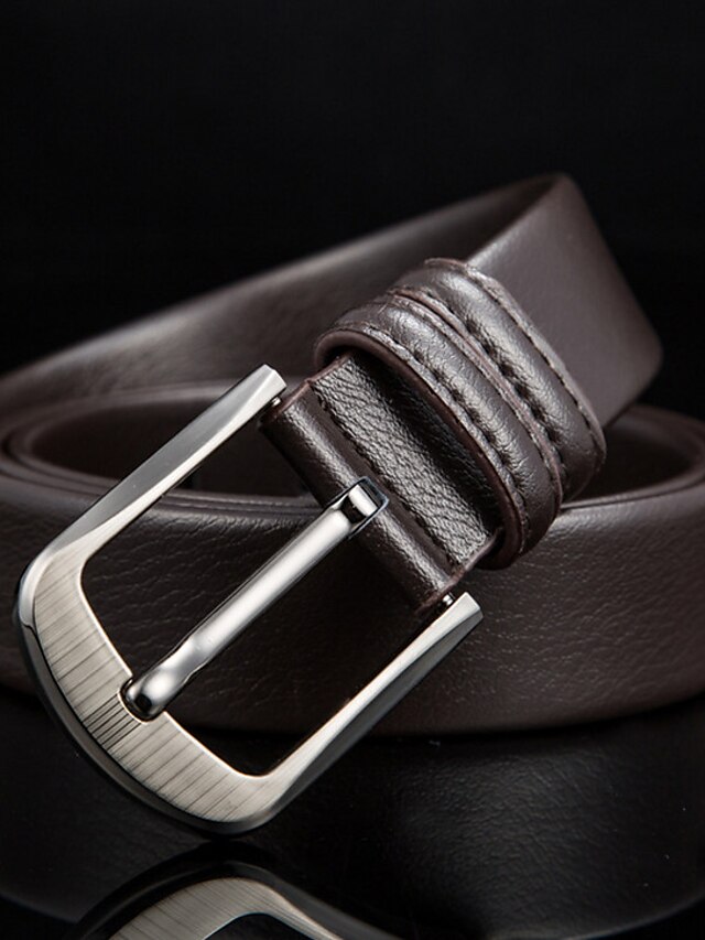  Men's Leather Waist Belt Buckle