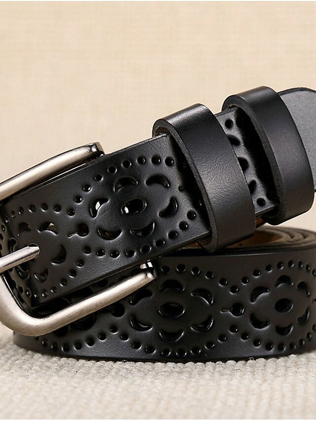  Women's Leather / Alloy Waist Belt Buckle