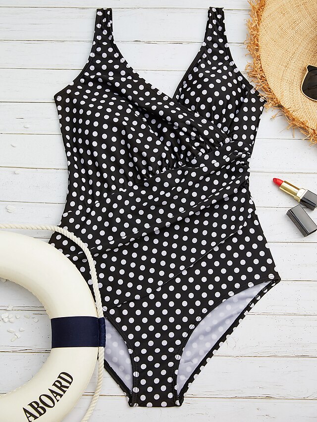  Women's Solid One-piece Swimsuit Pure Color Solid Colored Straped Swimwear Bathing Suits White Black Blue Green