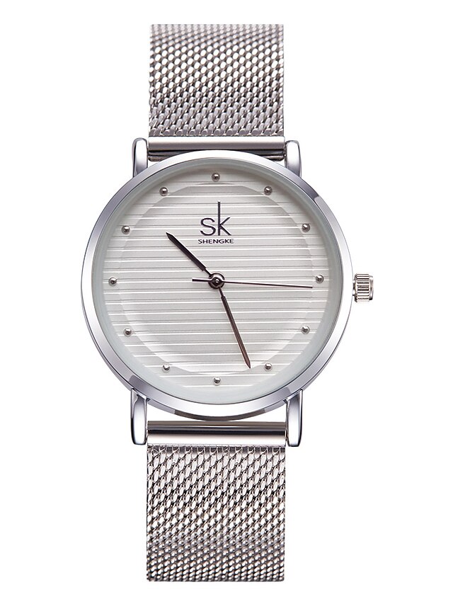  SK Mujer Reloj Pulsera Cuarzo damas Resistente al Agua Resistente a los Golpes Analógico Dorado Plata / Metal / Dos año