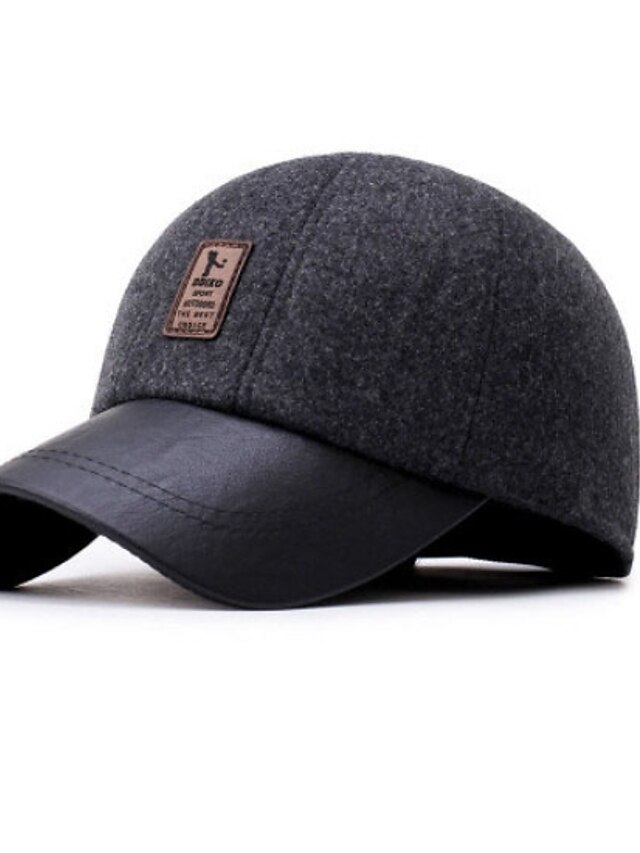  סתיו חורף שחור כחול נייבי אפור כובע בייסבול כותנה
