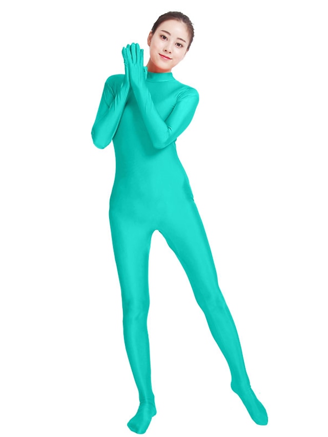  Zentai Suits Catsuit Skin Suit Adults' Lycra® Cosplay Costumes Fashion Men's Women's Solid Colored Fashion Halloween Masquerade