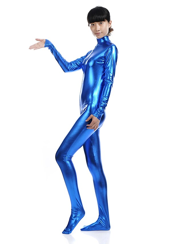 Shiny Zentai Suits Catsuit Skin Suit Ninja Adults Spandex Latex