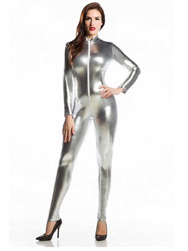 Shiny Zentai Suits Catsuit Skin Suit Adults Spandex Latex Cosplay