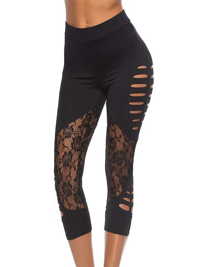  Women's Basic Sports Skinny Sweatpants Pants - Solid Colored Black S M L