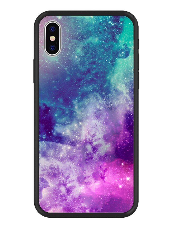  Case For Apple iPhone XS / iPhone XR / iPhone XS Max Pattern Back Cover Color Gradient / Cartoon Hard Acrylic