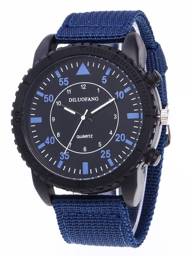  Men's Dress Watch Wrist Watch Quartz Luxury Chronograph Creative Large Dial Analog Black Blue Green / One Year / Stainless Steel