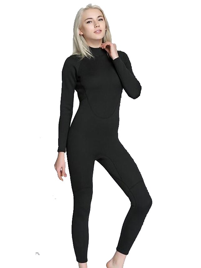  Women's Full Wetsuit 2mm Diving Suit Anatomic Design Long Sleeve Back Zip - Diving / Surfing Solid Colored All Seasons