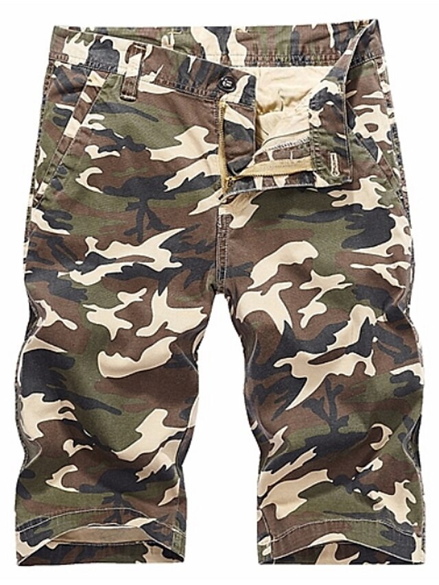  Bărbați Militar Zilnic Pantaloni Scurți Pantaloni - camuflaj Verde Militar Kaki Gri 29 / 30 / 31