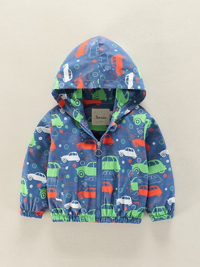  Baby Boys' Active Basic Print Long Sleeve Regular Jacket & Coat Red / Toddler