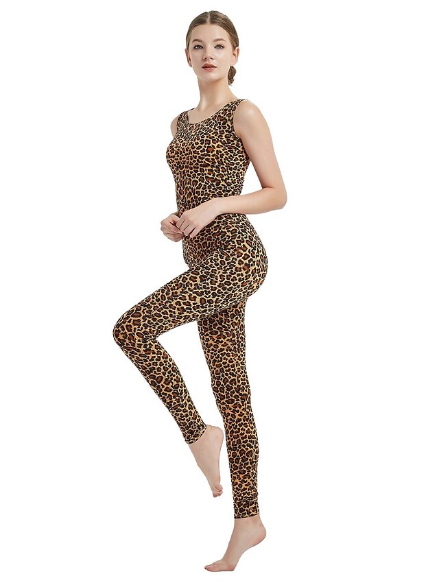 Patterned Zentai Suits Cosplay Costume Catsuit Adults' Spandex Lycra Cosplay Costumes Sex Men's Women's Leopard Animal Fur Pattern Halloween Carnival Masquerade / Skin Suit / High Elasticity